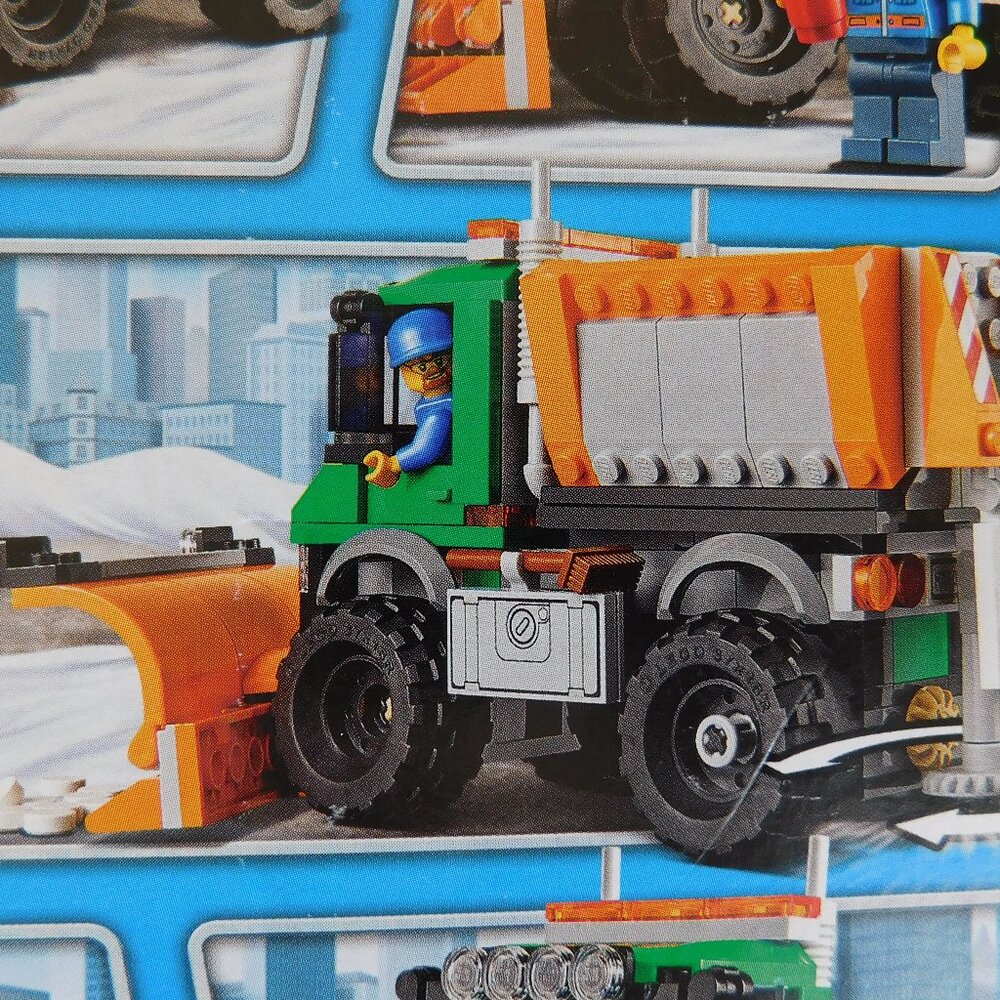 Lego City Snowplow Truck building set 60083 w/ detachable blade 196 pieces NISB - Picture 7 of 16